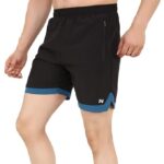 NINQ Mens  Polyester Yoga Short Men Summer Running Gym Sports Shorts with Pockets Shorts for Men - Image 5