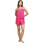 Van Heusen Women's Viscose Printed Camisole and Shorts Lounge Wear Set - Image 8