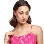 Van Heusen Women's Viscose Printed Camisole and Shorts Lounge Wear Set - Image 5