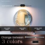 Led Mirror Light 6W 3-in-1 Color Chnaging Black Rose Gold Finish LED Mirror Picture Wall Light, Bathroom Vanity  with (Cool White/Warm White/Natural White)-Pack of 1 - Image 4