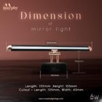 Led Mirror Light 6W 3-in-1 Color Chnaging Black Rose Gold Finish LED Mirror Picture Wall Light, Bathroom Vanity  with (Cool White/Warm White/Natural White)-Pack of 1 - Image 5