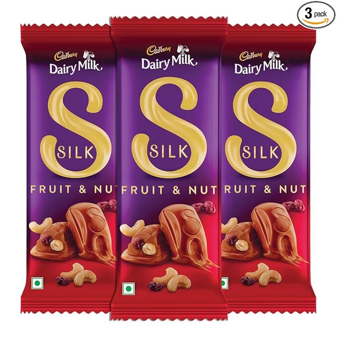 egetit_50165_1 Cadbury Dairy Milk Silk Fruit and Nut Chocolate Bar, - Image 1