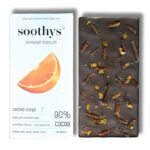 Soothys 90% Dark Vegan Chocolate Bar with Papaya & Orange 88gms  Handcrafted with Single-Origin Cocoa - Image 7
