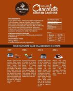Chocolian Bakers Eggless Chocolate Cooker Cake Mix Powder  Instant Cake Mix Powder - Image 3