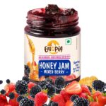 Eatopia Sugar Free Mixed Berry Honey Jam | 100% Pure & Natural  Healthy Jam for Kids & Adults 70% Fruit Berries & Wild Honey  No Added Flavours & Preservatives (Copy) - Image 5