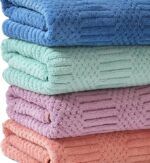 UrbanLeaf Super Soft Microfiber Hand Towels, Gym & Workout Towels 4 Pieces, Multi Colors, 400 GSM - Image 4