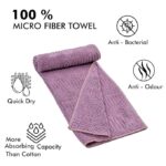 UrbanLeaf Super Soft Microfiber Hand Towels, Gym & Workout Towels 4 Pieces, Multi Colors, 400 GSM - Image 3