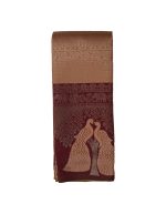 Kubera Pattu Silk Sarees | Blue and Grey, Peacock Motif Woven Design, Traditional Indian Ethnic Wear with Unstitched Blouse - Image 3