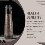 Copper Water Bottle 1 Ltr Copper Water Bottle with Glass Set - Image 3