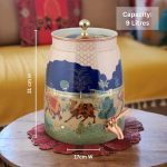 Copper Matka | Decorative Drinking Water Pot with Tap | Beautiful Printed Design | Healthy Storage for Home & Kitchen | Large 9 L Capacity - Image 4