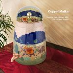 Copper Matka | Decorative Drinking Water Pot with Tap | Beautiful Printed Design | Healthy Storage for Home & Kitchen | Large 9 L Capacity - Image 3
