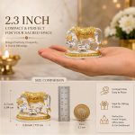 Kamdhenu Cow and Calf Idol Gold & Silver Plated Matte Finish Decorative Murti - Image 4