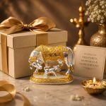 Kamdhenu Cow and Calf Idol Gold & Silver Plated Matte Finish Decorative Murti - Image 2