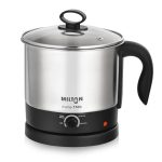 Milton Champ 1.5L 600W Electric Multi Cook Kettle with Steamer | Multipurpose Electric Kettle for Boiling Eggs, Water, Milk, Tea, Noodles & Soup | Stainless Steel Body