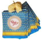 Return gift bag  Birthday Party Return Bag/Wedding Gift Bag (Thamboolam bags) size (9x11) - (Blue, Pack of 20 bags)