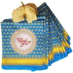 Return gift bag  Birthday Party Return Bag/Wedding Gift Bag (Thamboolam bags) size (9x11) - (Blue, Pack of 20 bags)