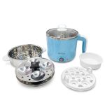 Milton Electric Kettle Multipurpose 1.2L 600W Multi Cooker Kessel 4-in-1 with Idli Stand (2 Plates), Steamer With Stainless Steel Stand, Egg Boiler - Image 4
