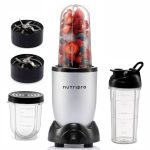 NutriPro Juicer Mixer Grinder - Smoothie Maker - 500 Watts (3 Jars & 2 Blades, Silver)