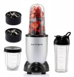 NutriPro Juicer Mixer Grinder - Smoothie Maker - 500 Watts (3 Jars & 2 Blades, Silver)