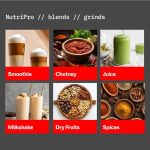 NutriPro Juicer Mixer Grinder - Smoothie Maker - 500 Watts (3 Jars & 2 Blades, Silver) - Image 3