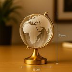 Fengshui Crystal Globe with Golden Stand - Image 3