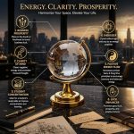 Fengshui Crystal Globe with Golden Stand - Image 2